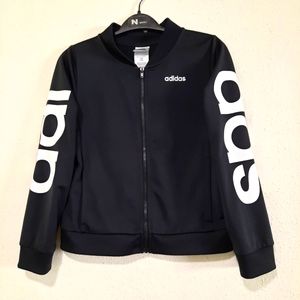 adidas black kids' jacket